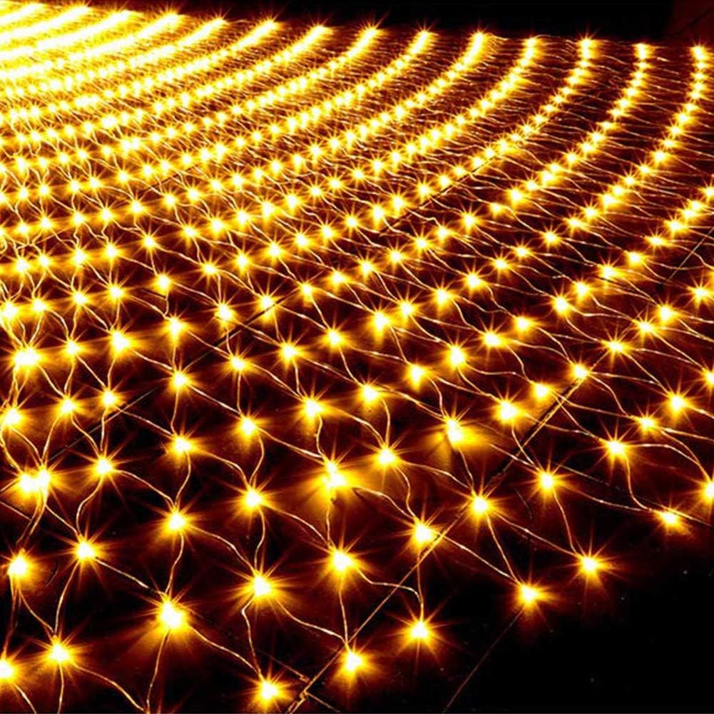 LED Lichternetz 6x4M, Außen Garten Baum Lichterkette für Büsche 627 LEDs Lichterkette Netz Weihnachtsbeleuchtung, IP44 Wasserdicht, mit Timer 8 Leuchtmodi, für Garten Büsche Innen Balkon D(Size:6m*4m)