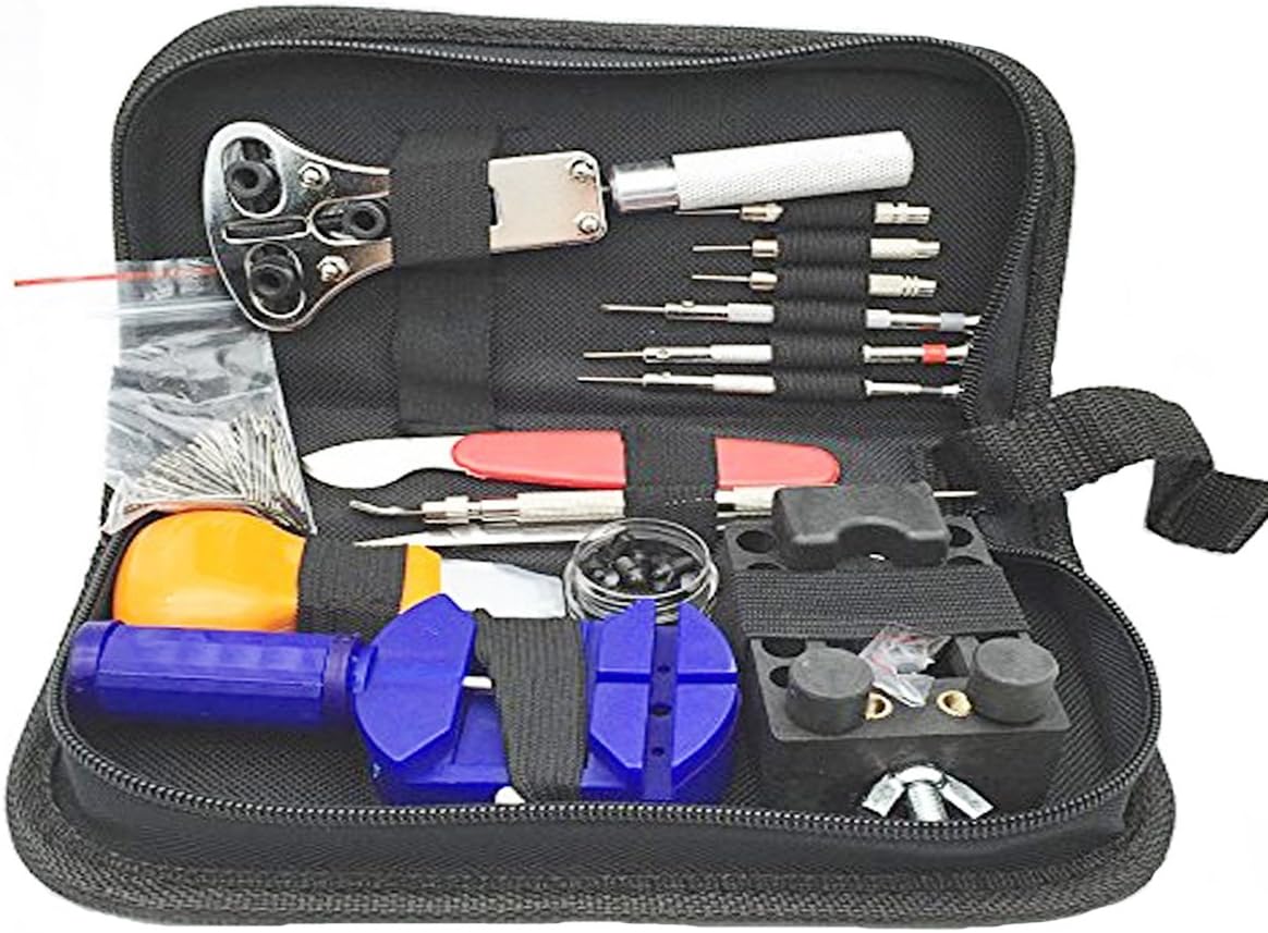 Torontoo 144 PCS Watchmaker Watch Repair Tool Kit Set Back Case Opener
