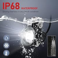 Dinfu 2 Inch LED Motorkerékpár Kiegészítő Fényszóró - 12-24V IP68 Vízálló Spotlámpa ATV UTV Dirt Bike Terepjáró Csónak Pickup Járművekhez 5
