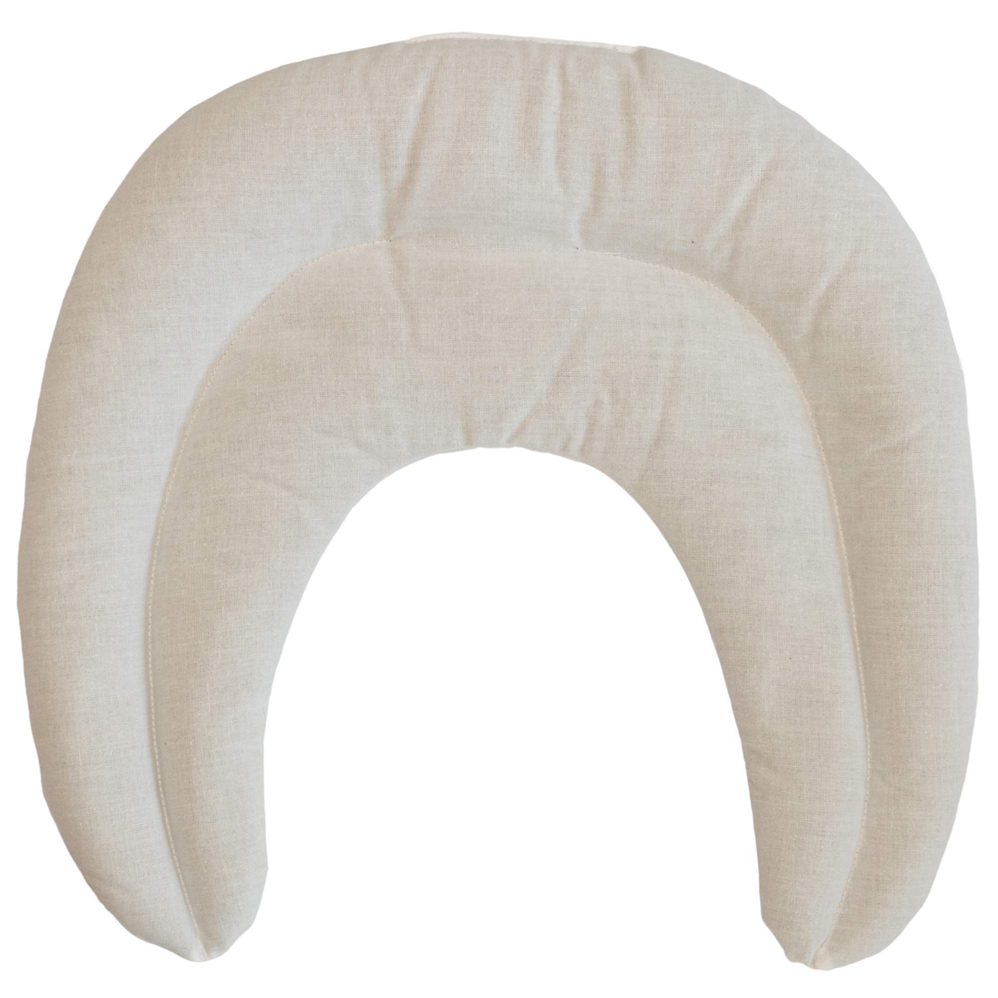 GIRAFFENLAND Grape Seed Neck Pillow with Chambers Raw White - Grape Seed Pillow - Neck Pillow - Heat Cushion for Neck