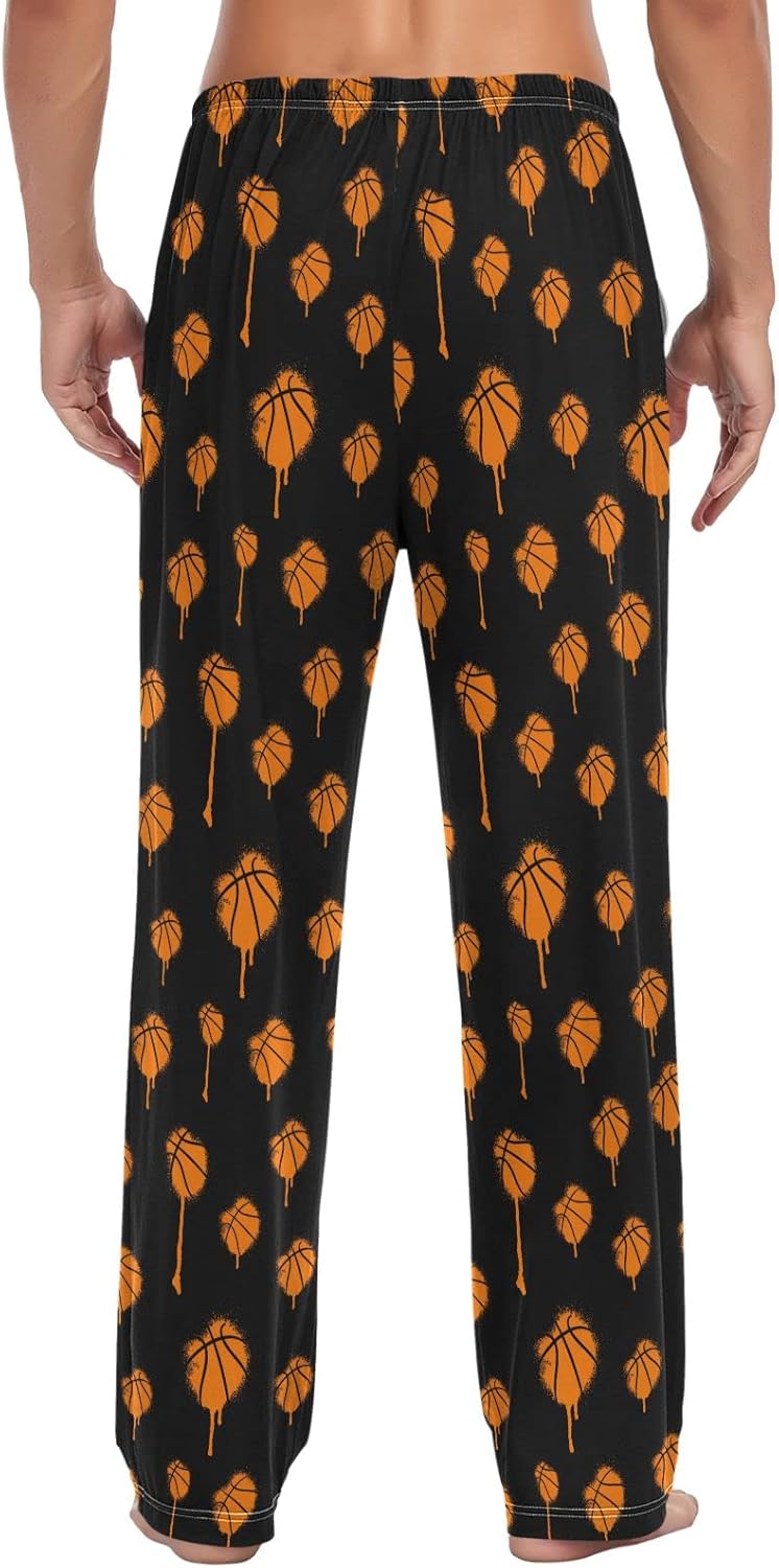 Dragon Dog Llama Pajama Pants for Men Comfort Sleep Lounge Bottoms Straight-fit with Pockets S-XXL - Image 2