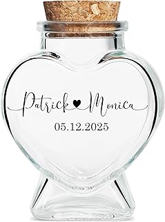Honeymoon Sand Jar 2025, Couple Beach Ideas Gift, Unique Honeymoon Sand Keepsake, Custom Honeymoon Sand Bottle (1, Heart)