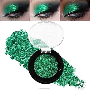 Amazon.com : Green Glitter Eyeshadow, Highly Pigmented Fine