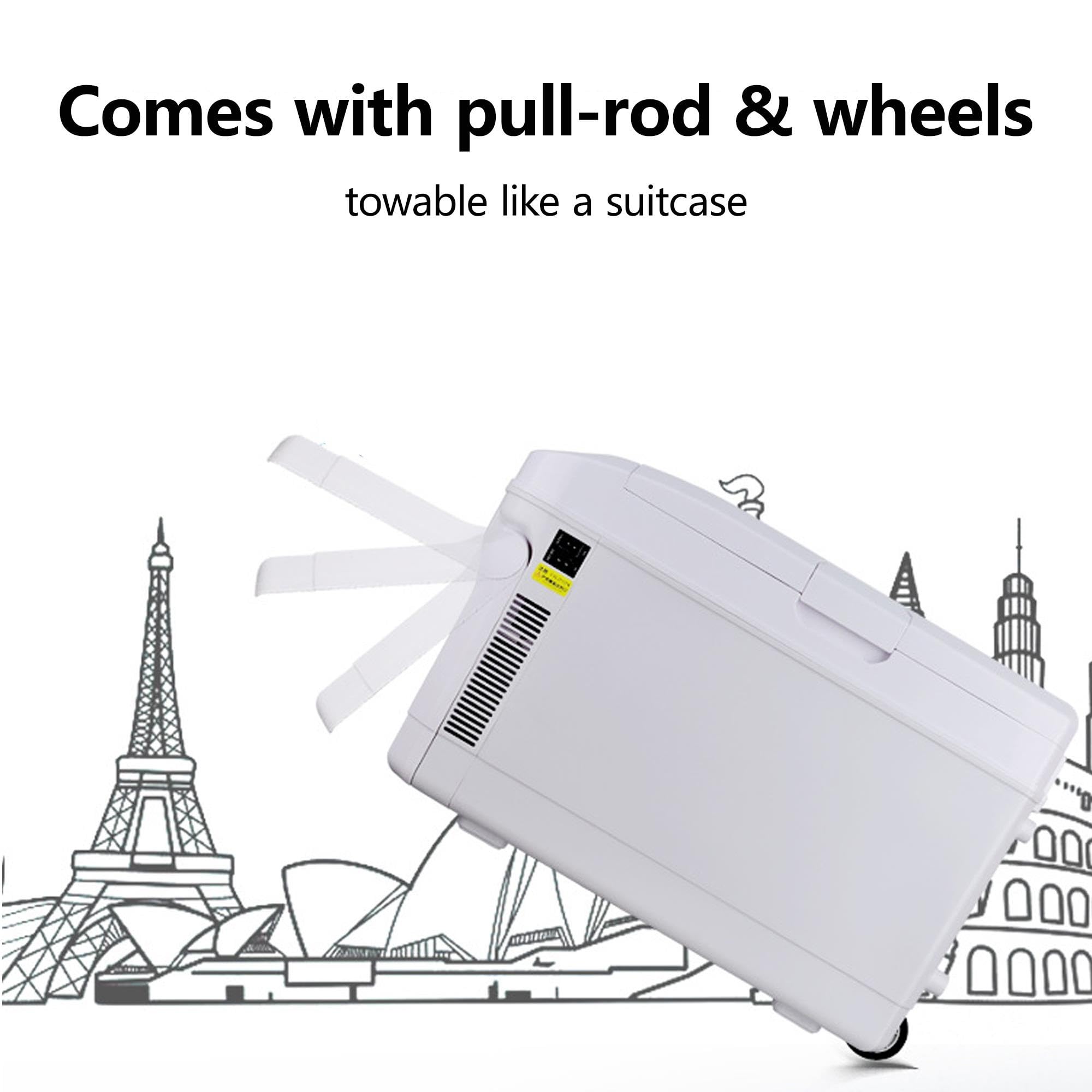 Frigo Portatile Auto 35L 12V/24V, Raffredda e Riscalda, Frigorifero Elettrico