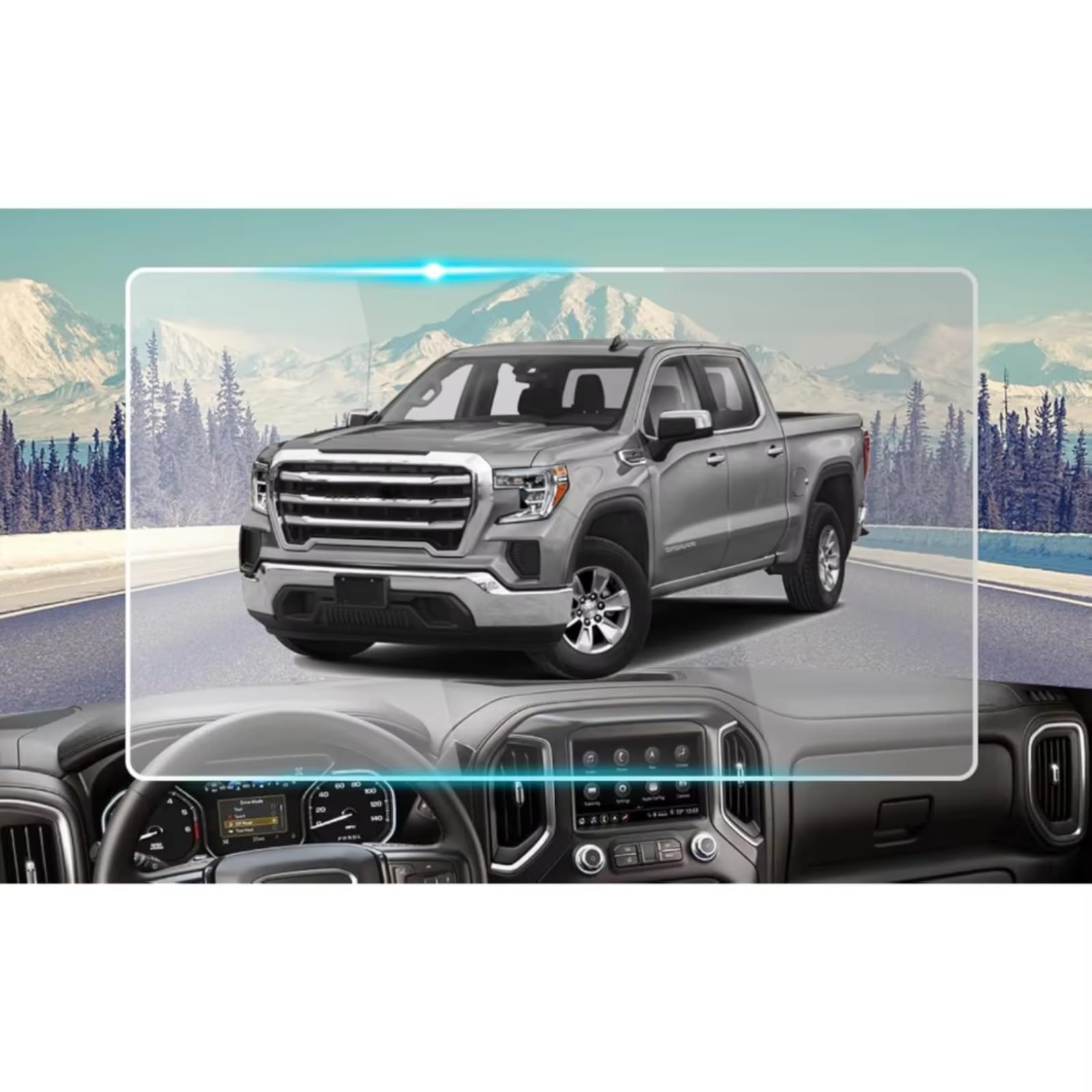Kompatibel Mit Gmc Für Sierra Für 1500 Für 2500 Für HD Für 3500 Für HD 2014-2023 8 Zoll Auto GPS Displayschutzfolie GPS Schutzfolie Schutzfolie Auto Navi