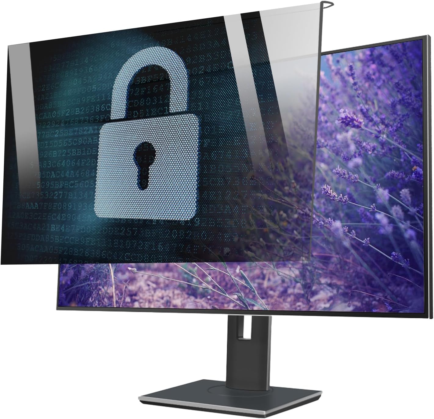 TBLOTYD Computer Privacy Screen Filter, Widescreen Monitor Privacy Screen Protector, Removable Privacy Shield, 24 Inch, for Schools,24