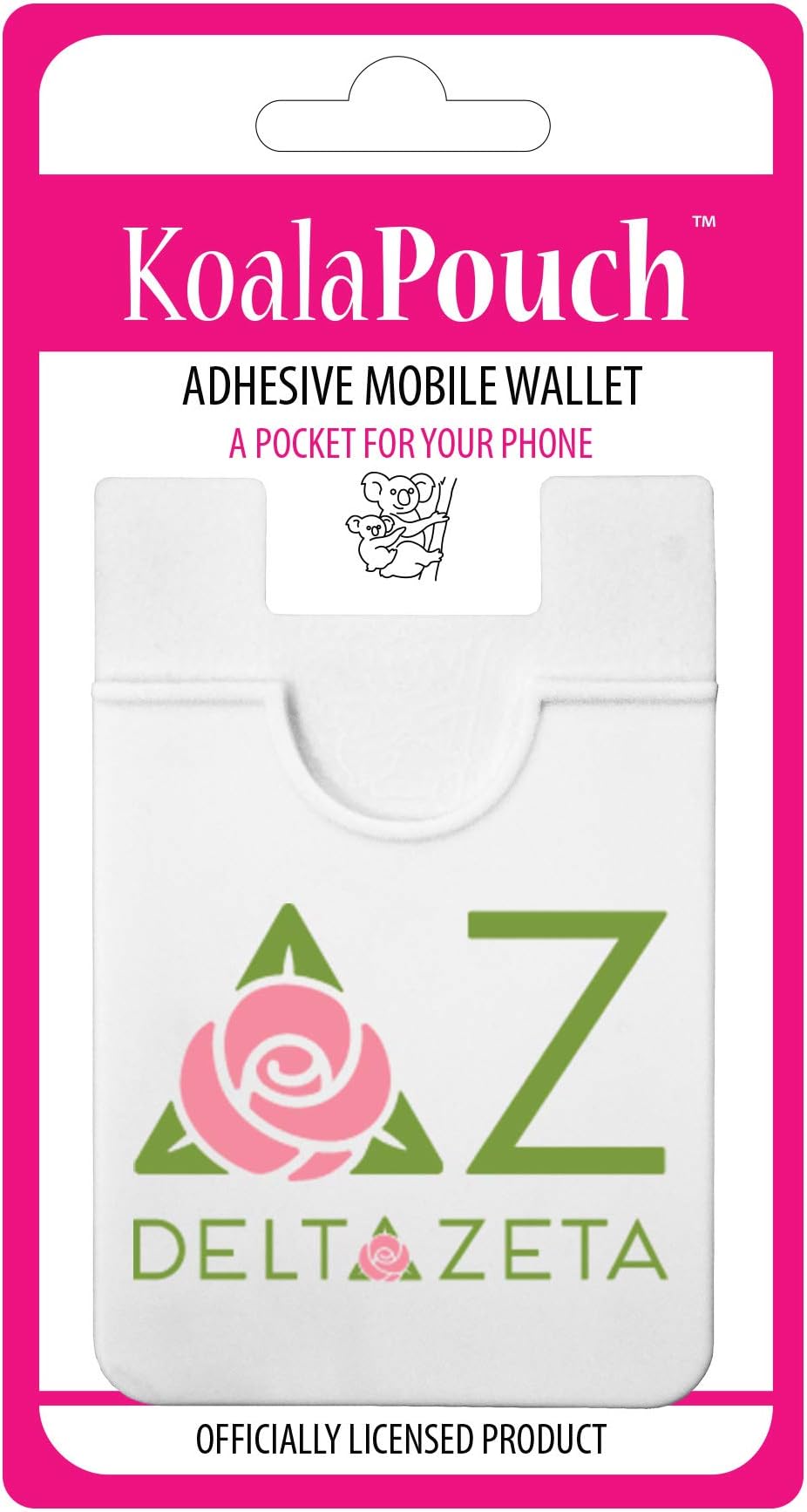Delta Zeta - Koala Pouch - Adhesive Cell Phone Wallet