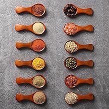 Kundi Handcrafted Mini Wooden Spoons – Set of 12 for Jams, Honey, Salt, Coffee & Seasoning Jars