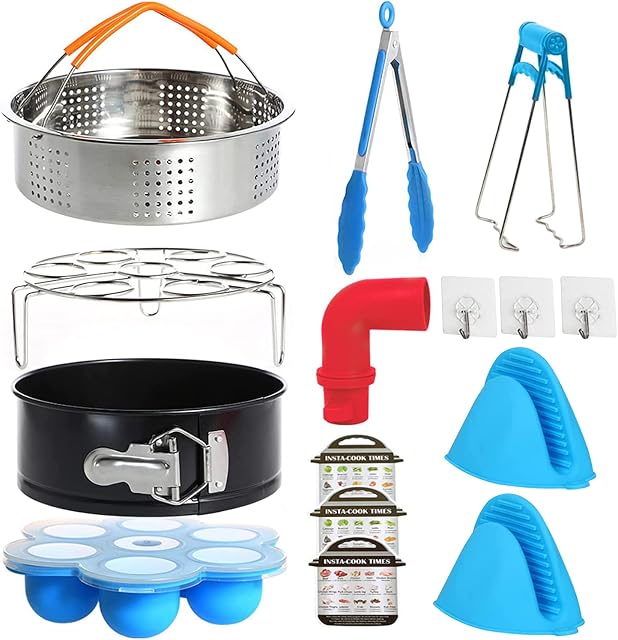 Instant Pot Accessories Pressure Cooker Accessories useful cooking set 12pcs Compatible with 5,6,8 Quart