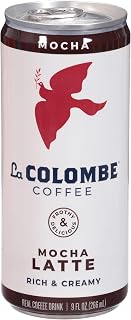 La Colombe Mocha Draft Latte 9oz - Cold-Pressed Espresso, Frothed Milk & Real Dark Chocolate - Silky Foam RTD Coffee Drink