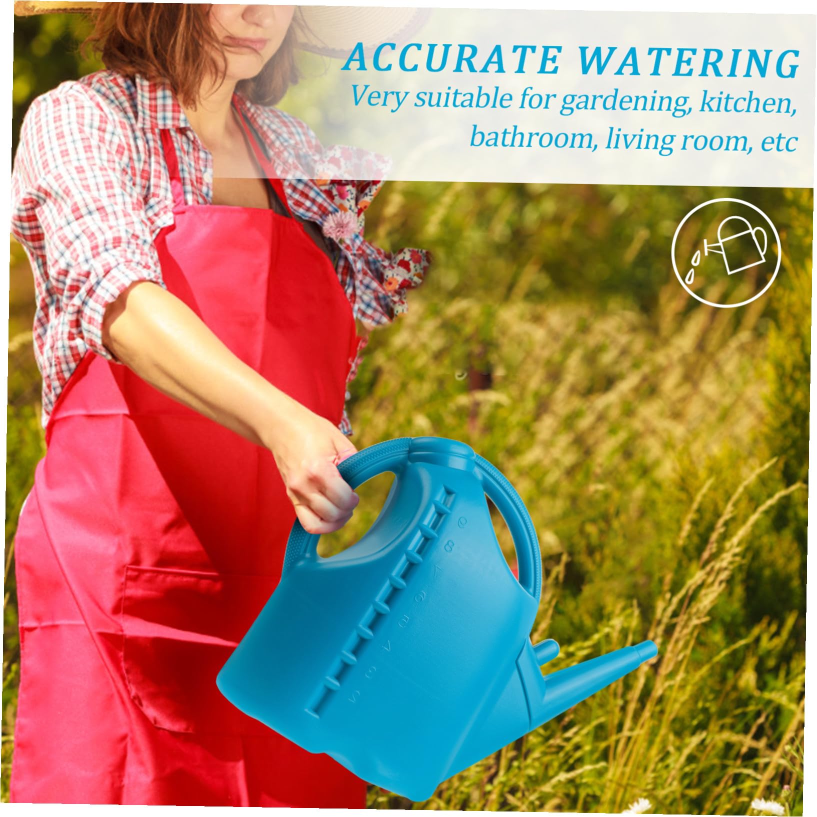 ARTIBETTER 10L Kunststoff Gießkanne mit Langem Ausguss Präzises Gießen und Sprühfunktion als Wassersprüher für Gartenbewässerung