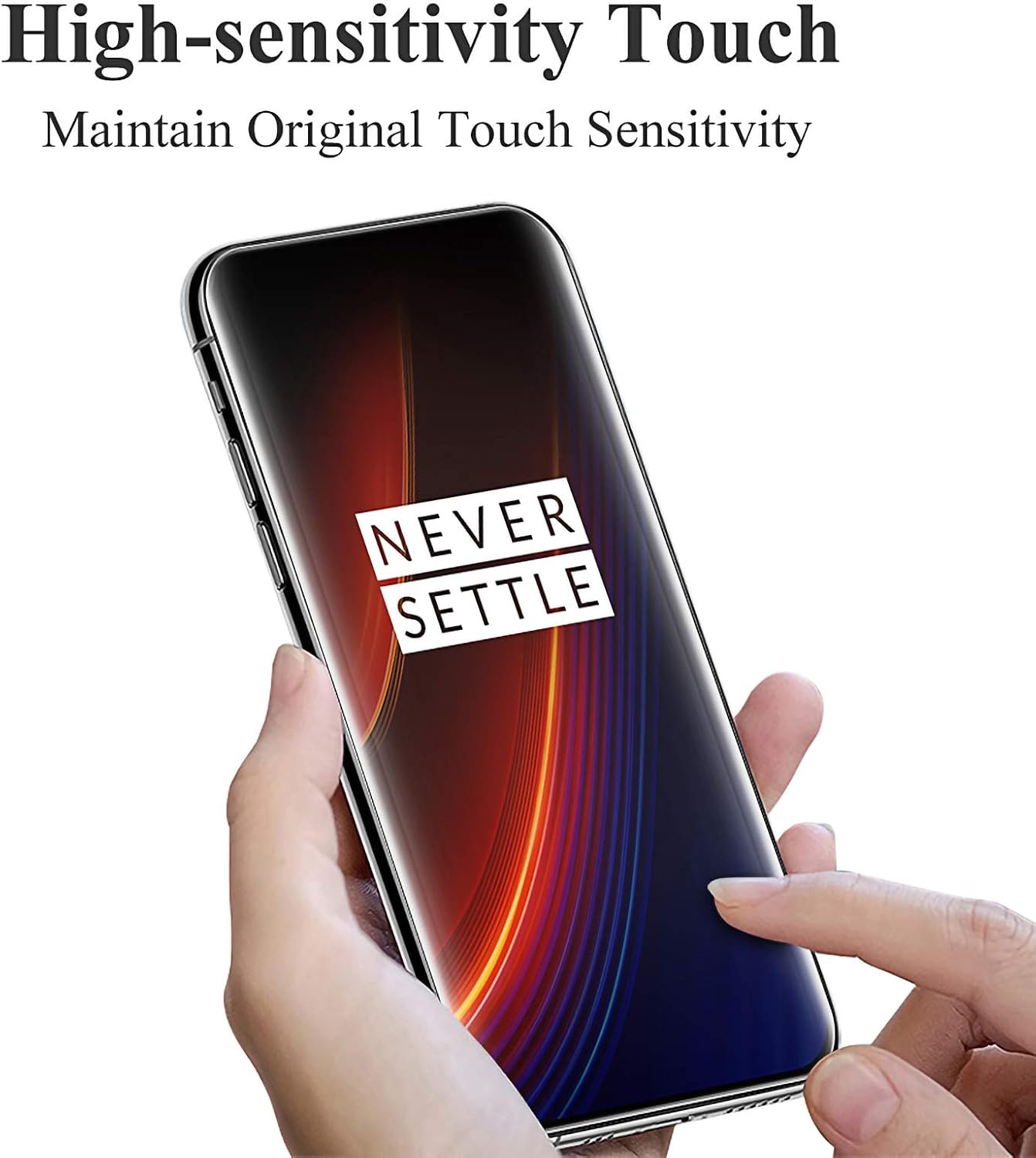 AKABEILA [3 Pack Screen Protector for OnePlus 10 Pro HD Tempered Glass Protective Film 9H Hardness Case Friendly Easy Installation Anti Scratch Bubble Free Black