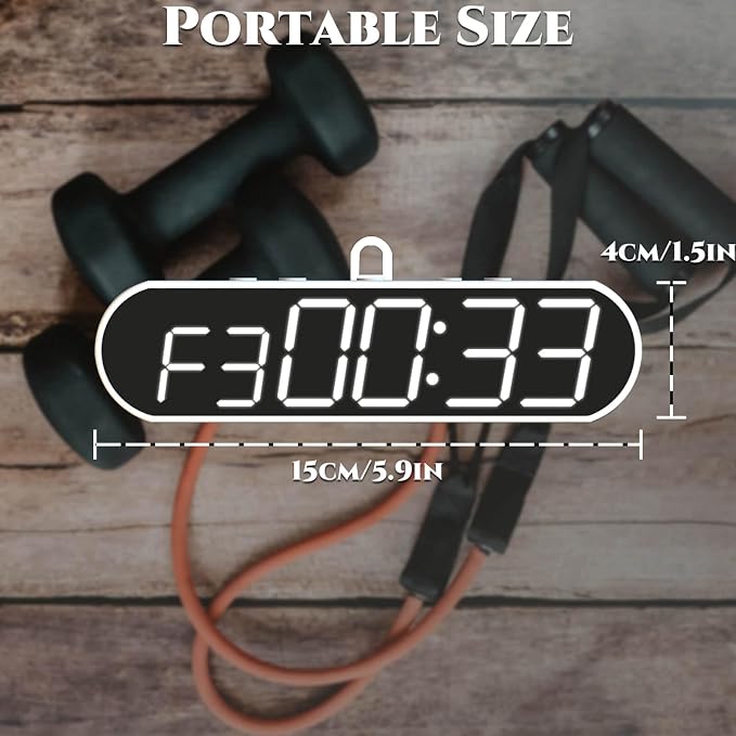 Temporizador LED portátil para gimnasio y entrenamiento miniatura 3
