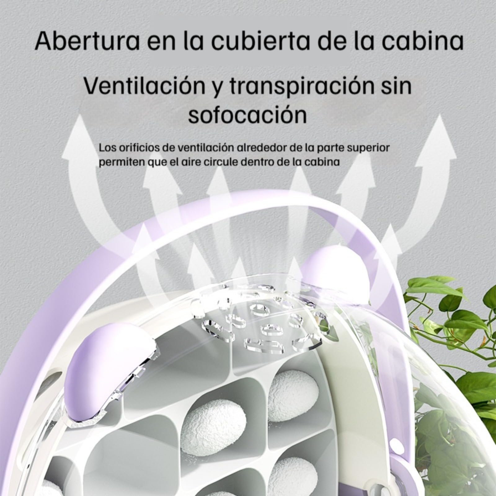 Cápsula para la cría Jaula para animalescaja Gusanos de Seda, terrario para Reptiles, Caja de alimentación portátil Transparente Tipo cajón Mejorada con asa. — view 7