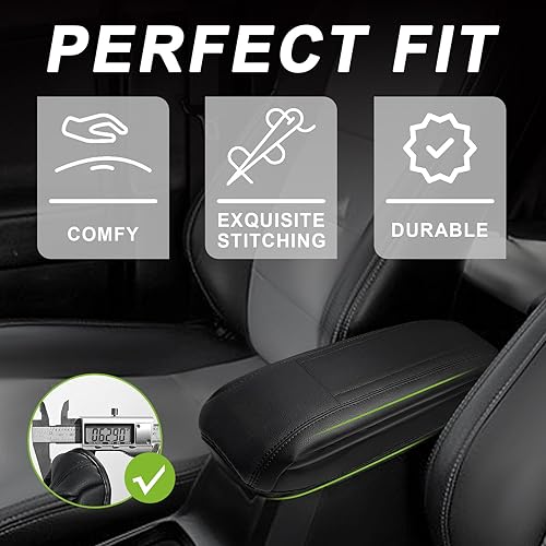 Miniatura 514 de Muslogy Funda de consola central compatible con Honda Pilot 2023 2024 2025, 2024 2025 2026 Ridgeline/Passport Accesorios para apoyabrazos, tapa