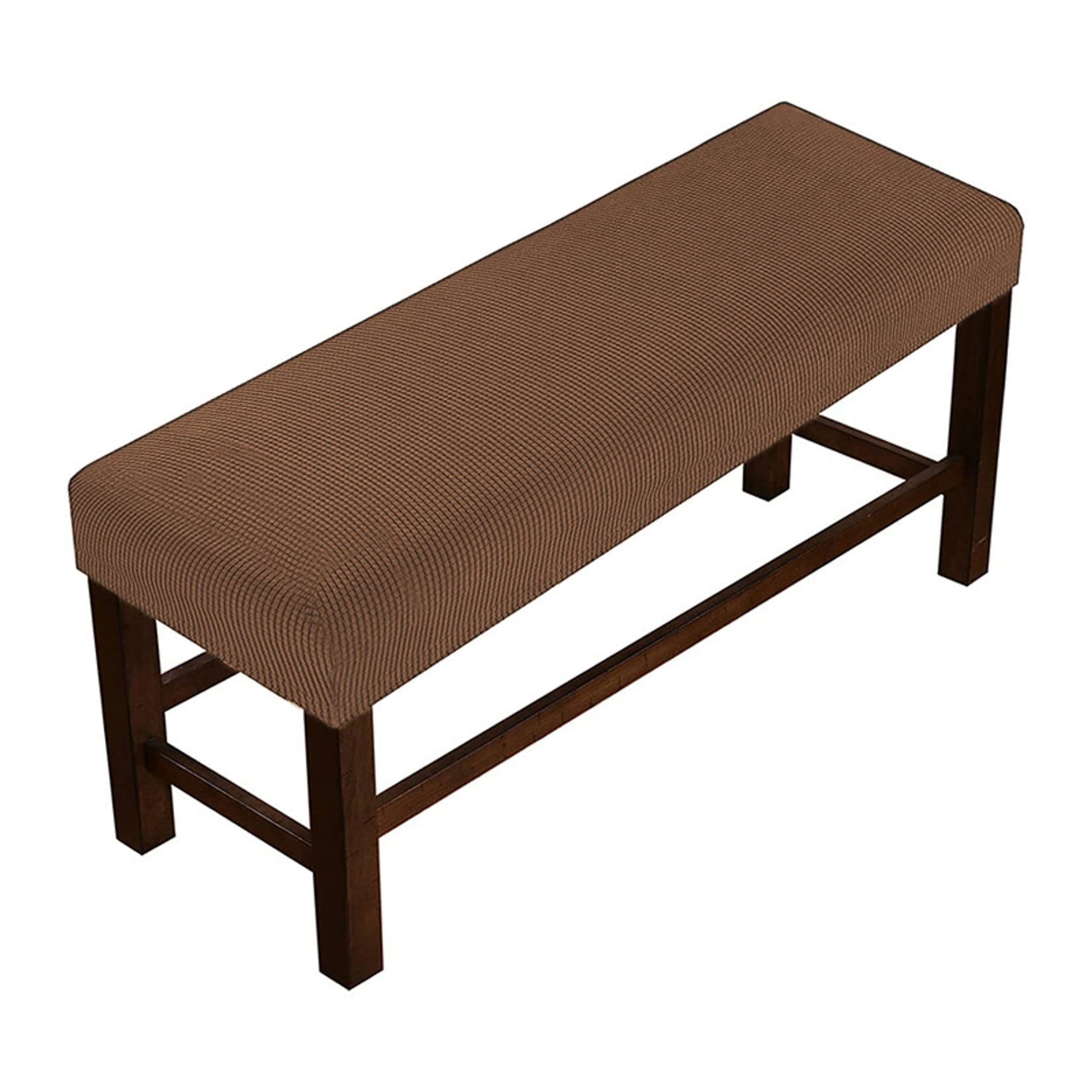 Stretch Dining Bench Cover, Removable Bench Slipcover Washable Bench Seat Protector Rectangle Bench Cover for Piano Seat, Dining Room, Living Room,