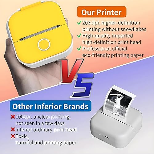 Miniatura 5 de T02 - Mini impresora de bolsillo, fabricante de calcomanías, impresora térmica portátil, impresora pequeña, impresora de calcomanías, impresora para