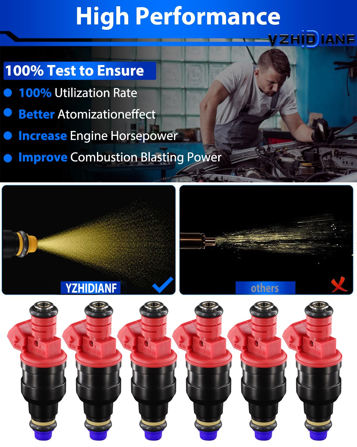 Fuel Injectors For Ford Explorer Ranger A-Premium Fuel Injector Set Of ...
