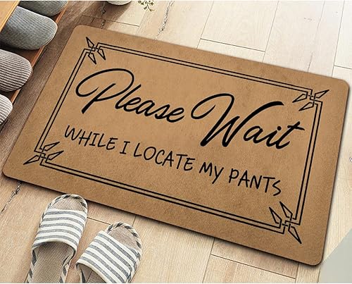 Miniatura 10 de Divertidos felpudos de bienvenida para la entrada y el porche delantero, tapete para puerta delantera, interior, tapete de regalo personalizado para