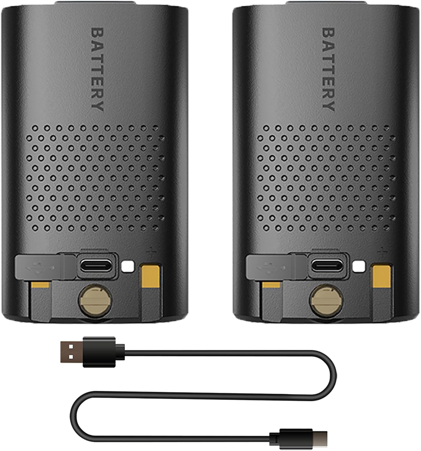 BAOFENG 2 Packs UV-17R Battery with Type-c Cable Original BL-17UV Enlarge 1800mAh USB-C Charging Rechargerable DC7.4V 13.32Wh Li-ion Battery Accessories