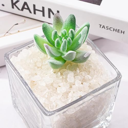 Miniatura 6 de 0.5 lb230g Chips de piedra de cristal de cuarzo claro a granel, chips de cristal de curación pulidos, piedras preciosas naturales, piedras