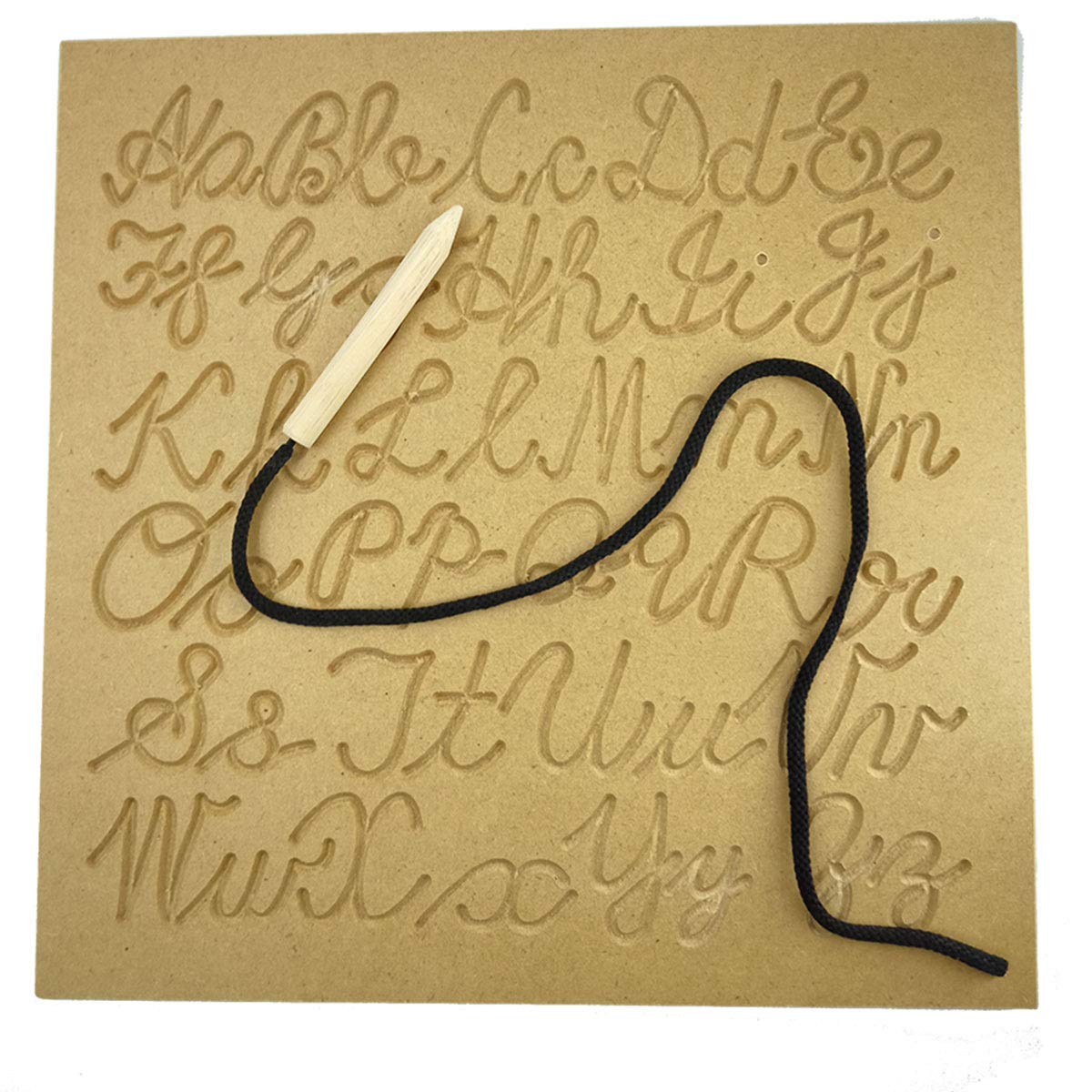 DgCrayons Wooden Cursive English Alphabets Lower and Upper Case Tracing & Practice Pine Wood Board for Kids 2 Years Old and Above, Kindergarten and pre-School Beginners Children (B098LRT828) Amazon Price History, Amazon Price Tracker