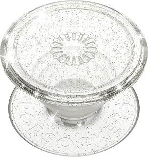 PopSockets Clear Glitter Adhesive Phone Grip Holder