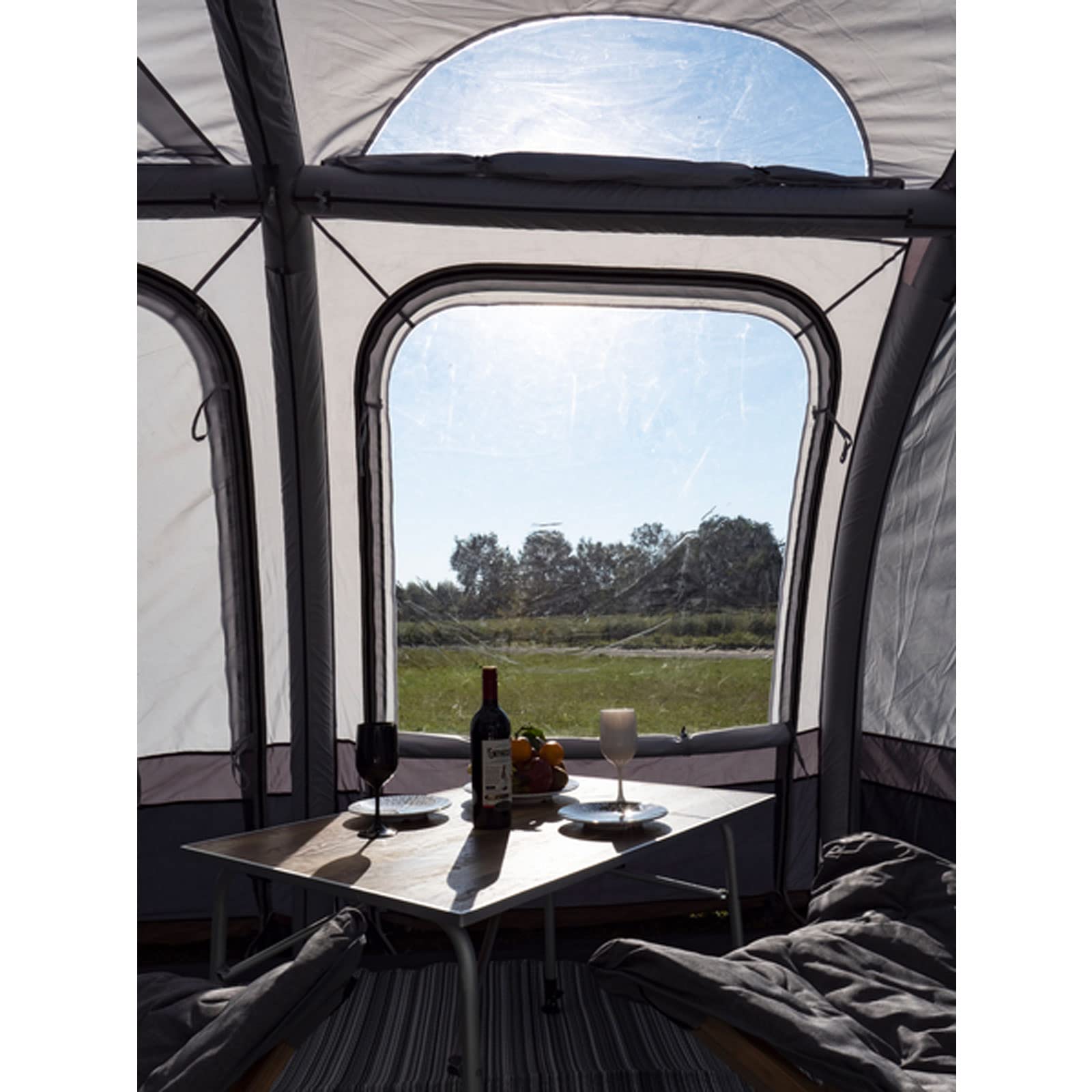 Reimo Vorzelt Marina Air High 330/390cm aufblasbar Zelt Luftvorzelt für Wohnwagen Wohnmobil Bus