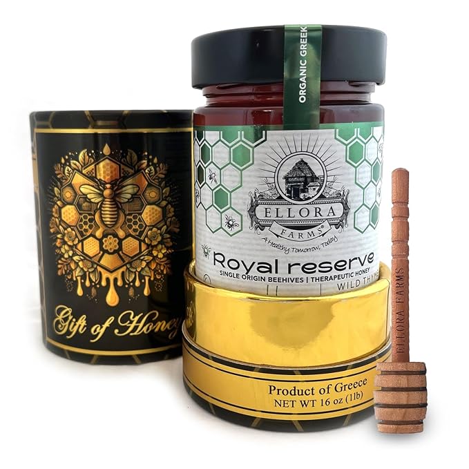 Miel orgánica griega Ellora Farms 450g sin aditivos miniatura 6