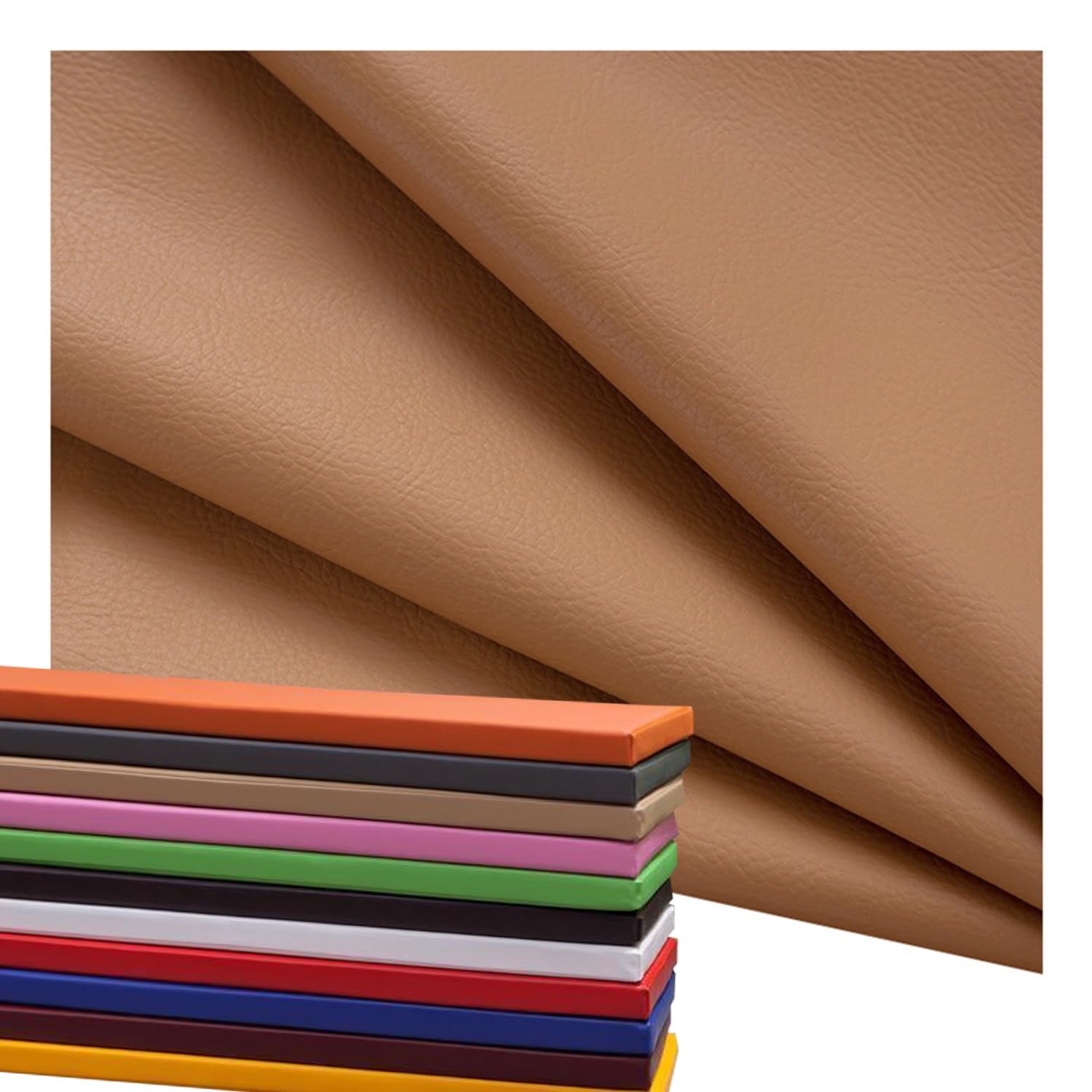 AQIGR Waterproof Bench Cushion Cover Only for Long Window Seat 120 x 40 150x45 100x35 PU Leather Bench Pad Covers 5cm Thicken for Indoor Outdoor Kitchen Tatami Garden(Khaki,170x35x5cm)