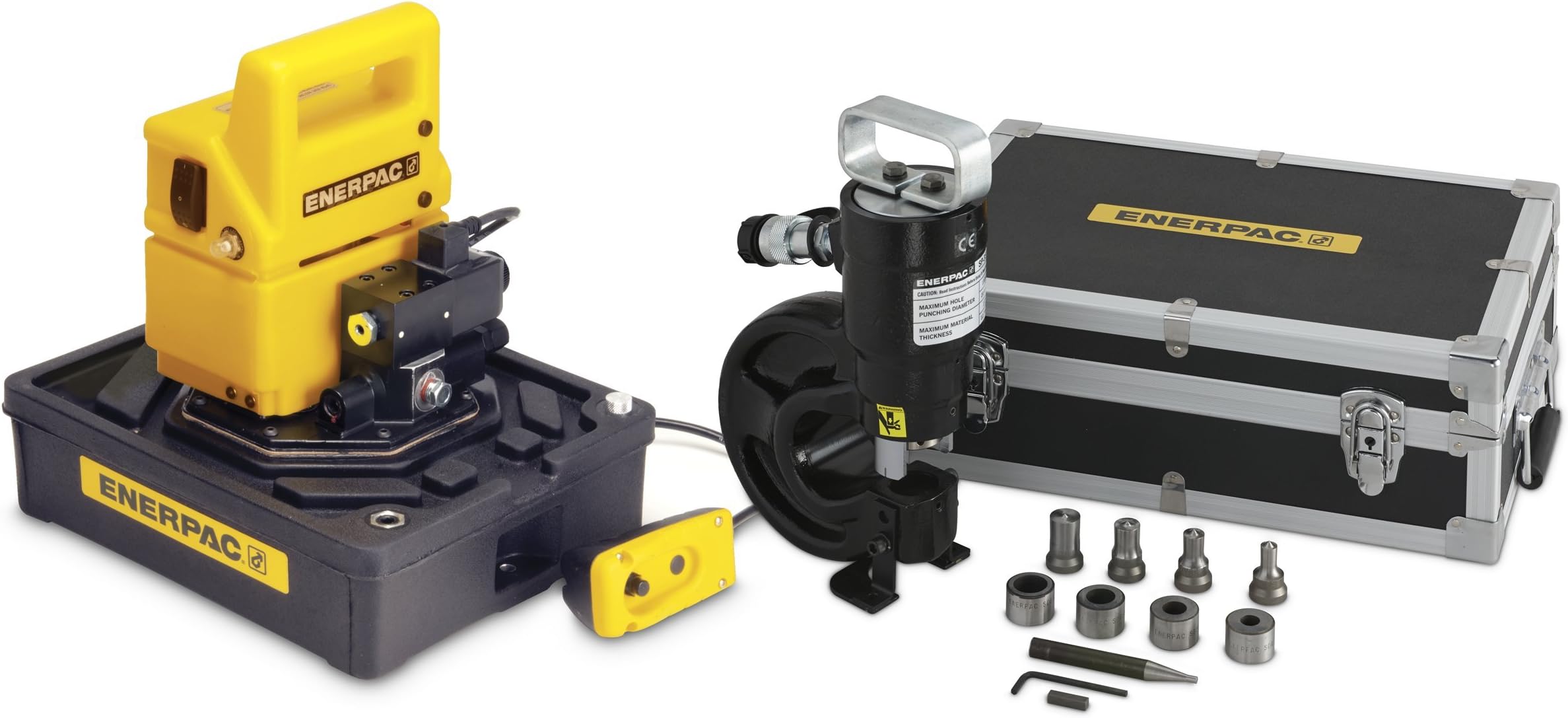 Enerpac SP-35SP Lightweight Hydraulic Punch SP35S with PUD1100B Dump Pump