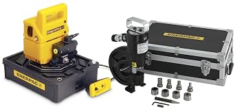 Enerpac SP-35SP Lightweight Hydraulic Punch SP35S with PUD1100B Dump Pump
