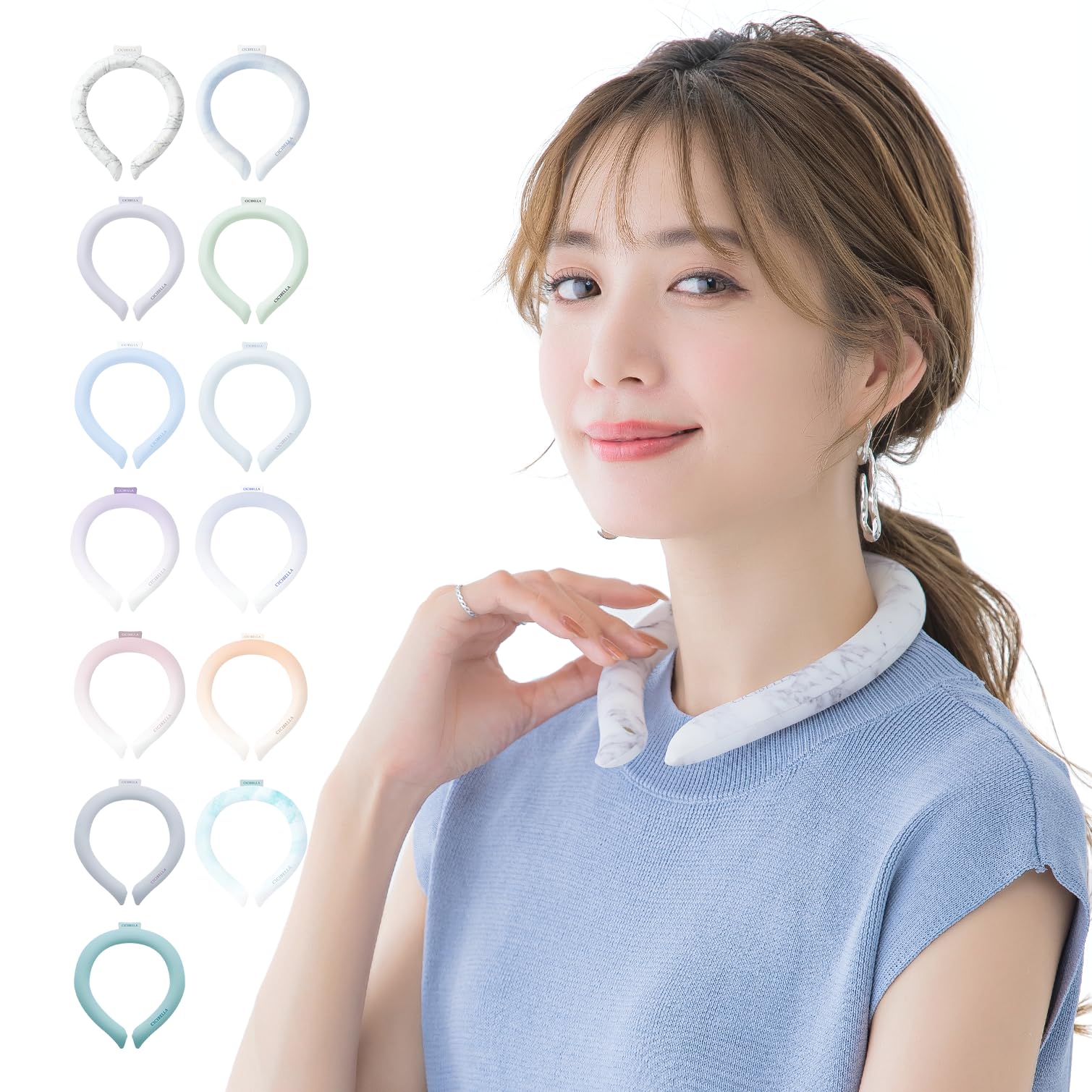 Amazon.co.jp: 【2024夏の新色登場】アイスクールリング 28度自然凍結