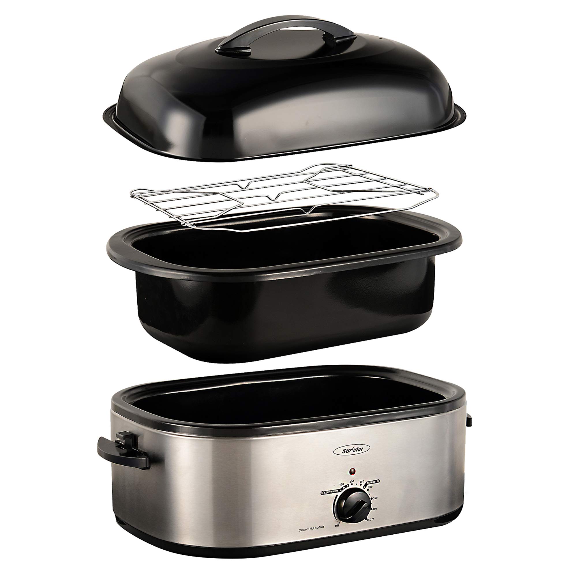 Buy Roaster Oven Electric, Roaster Oven 18 Quart with SelfBasting Lid