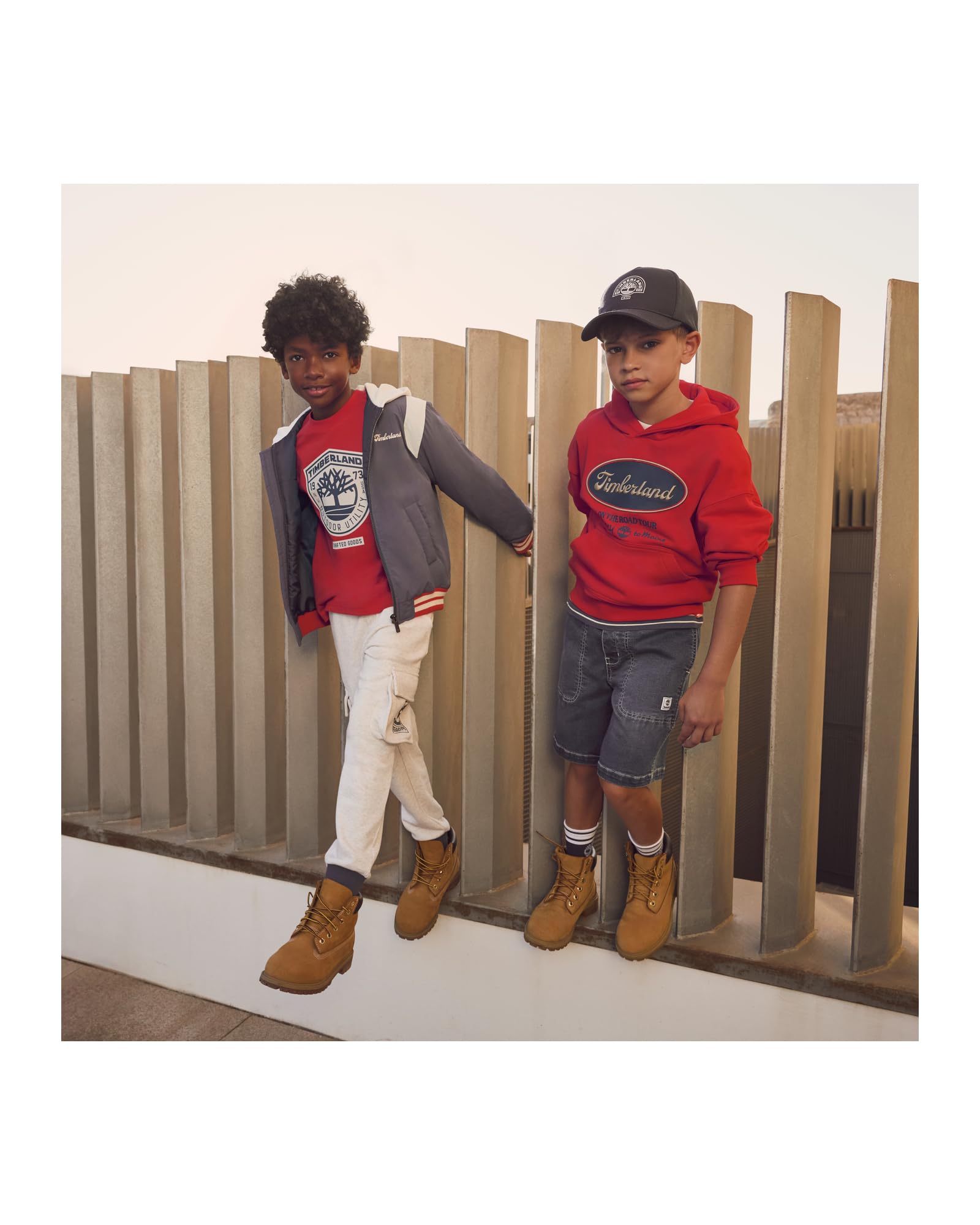 Timberland Pantalones de chándal para niño, Color Gris, 4 años