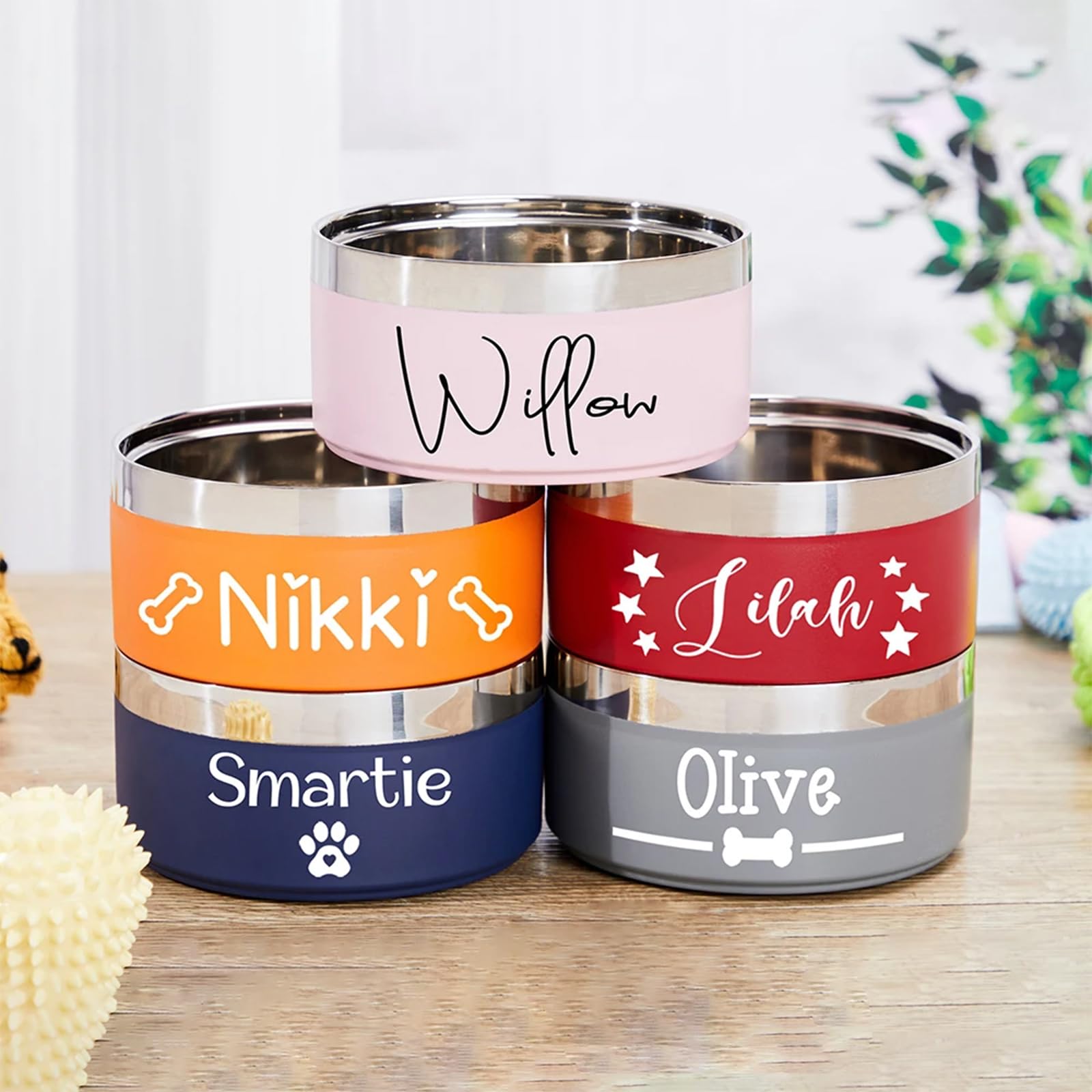 Ciotola Per Animali Personalizzata - Acciaio Inox Con Nome, 18 Cm Antiscivolo - Foto 13