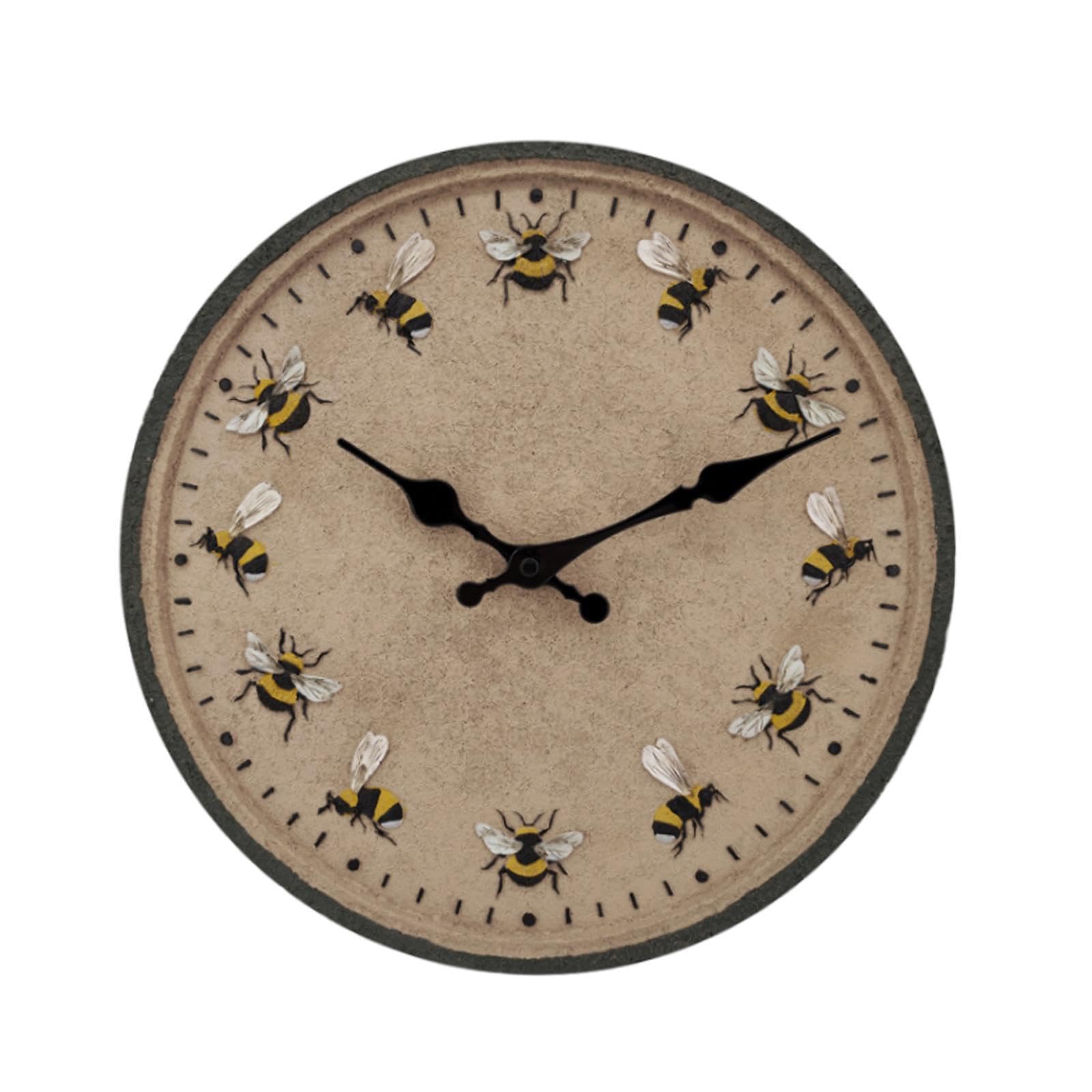 Orologio da Parete in Resina Impermeabile, Leggero, di qualità, con Decorazioni a Forma di Ape, Diametro 30 cm, per casa e Ufficio