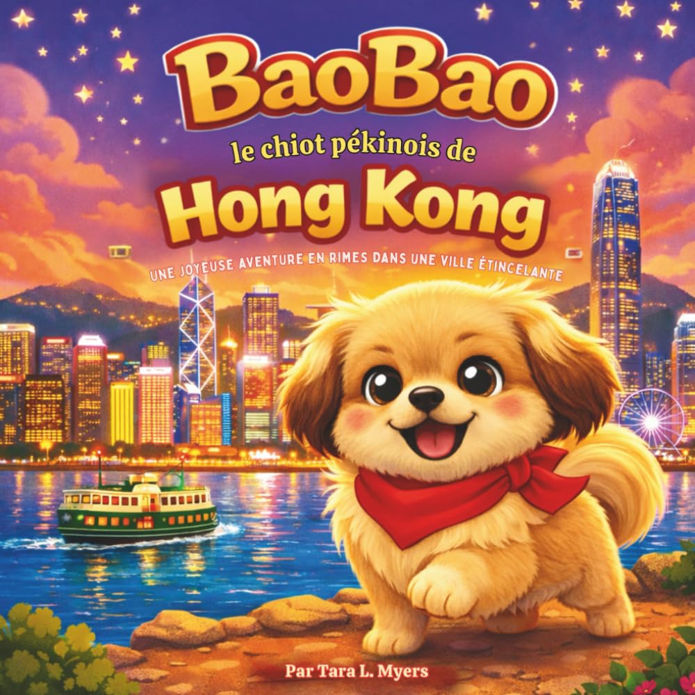 BaoBao le chiot pékinois de Hong Kong: Livres d'histoires pour enfants | Une aventure de comptine sautillante à travers une ville étincelante | ... | 30 pages (Children's Storybooks in French)