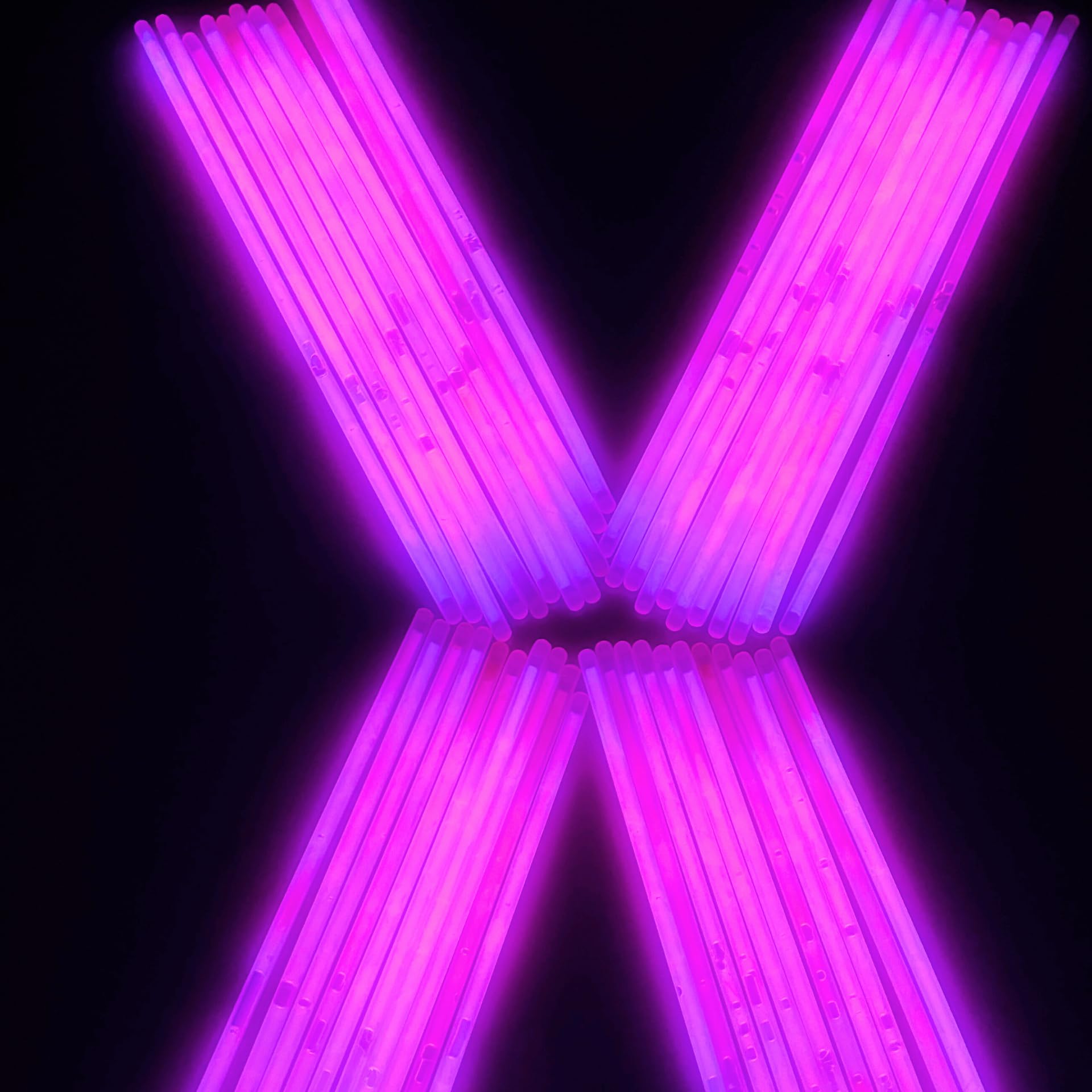 KNIXS Knicklichter Ultrapack - 1000 Stück Leuchtstäbe - Pink inkl. 2D Verbinder für Partyspaß