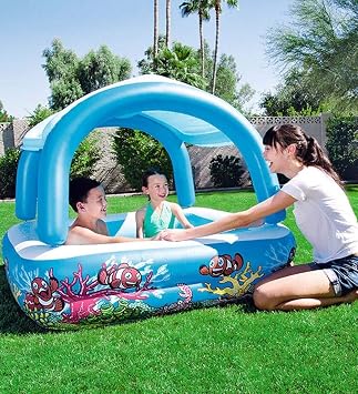 PUMPED - Bestway Shaded Play Pool-147x147x122cm - 52192