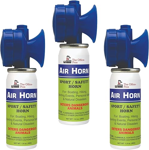 Bocina de aire, disuasorio de osos, seguridad marina, alarma de angustia - para eventos deportivos, navegación y alarma de advertencia al aire libre