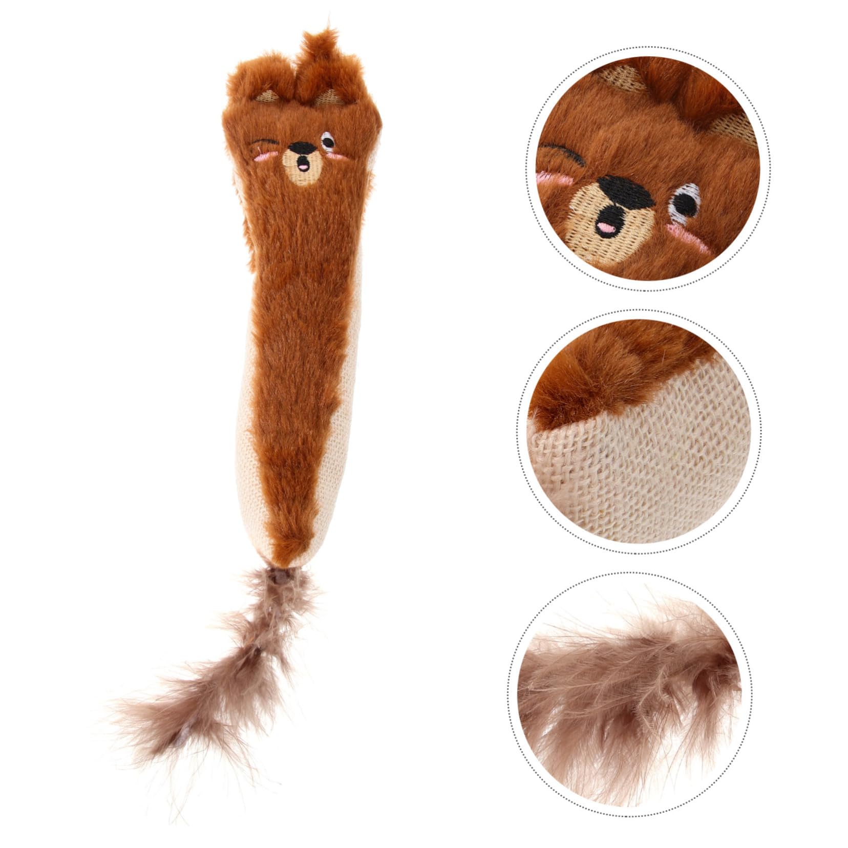 VANZACK Souris en Peluche Remplie De Papier Froissé Jouet Interactif À Mâcher pour Chat Soins Bucco-dentaires pour Chats