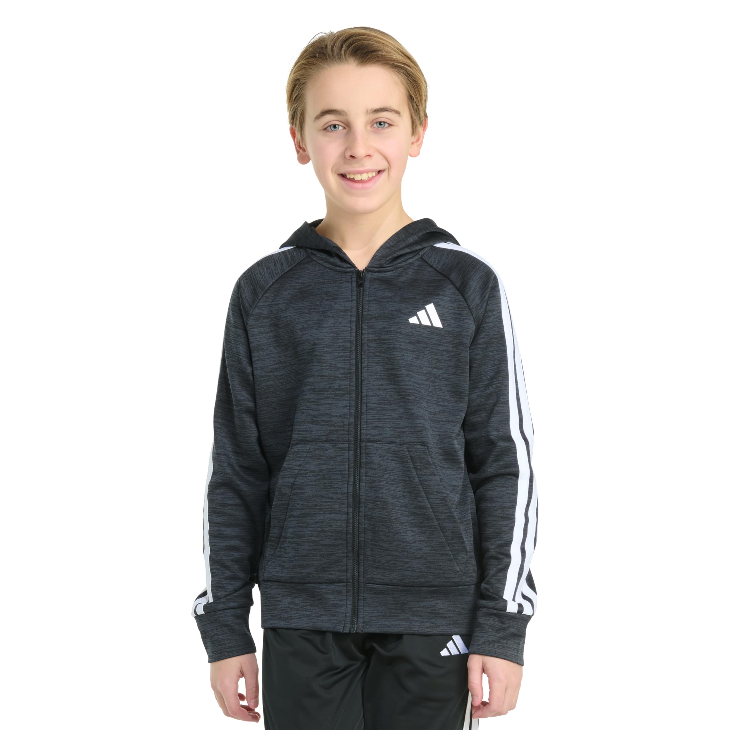

                                                    adidas Boys Long Sleeve Full-Zip Training Essentia