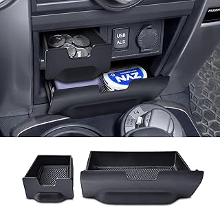 EDBETOS 4Runner Cubby Drawer for Toyota 4Runner 2014-2021 2022 2023 2024 Center Console Dashboard Storage Drawer Accessories Dash-Cache Cubbies Organizer Box ABS Plastic, Upper and Lower, 2PCS/Set