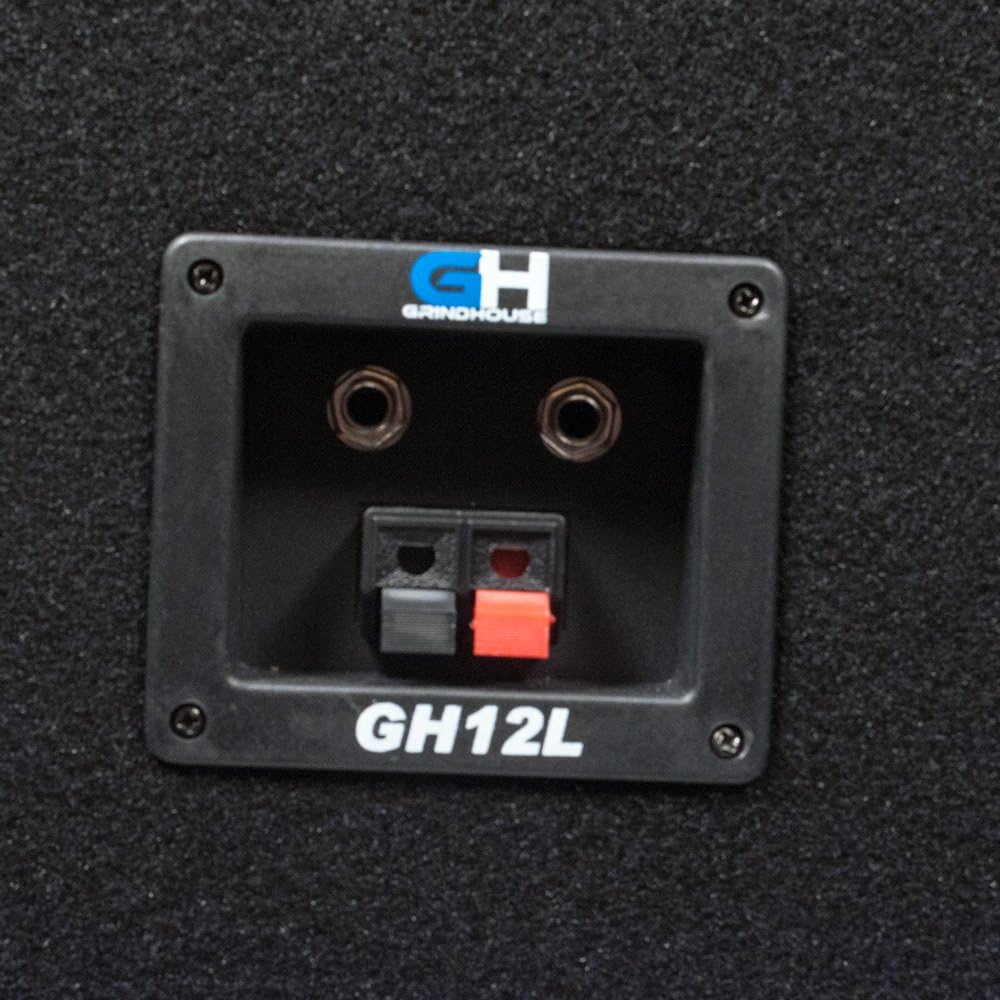 Grindhouse Speakers - GH12L - Passive 12 Inch 2-Way PA/DJ Loudspeaker Cabinet - 700 Watt Full Range PA/DJ Band Live Sound Speaker