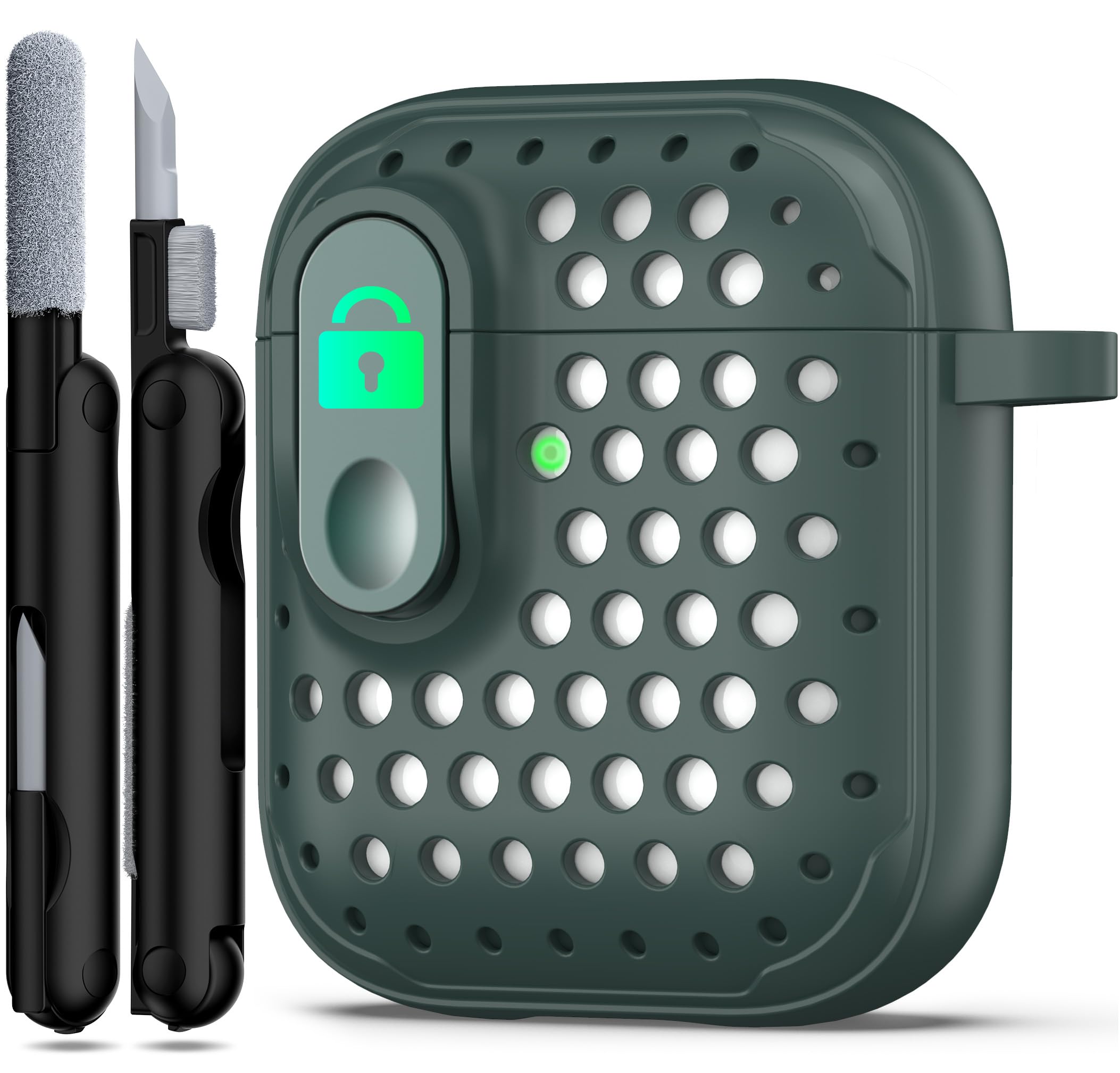 RFUNGUANGO Compatible with Airpods 2nd /1st Case,Automatic Pop-up with Safety Lock Clip, Full Body Shockproof Hard Case with Keychain Compatible with AirPods case,starry sky — view 39