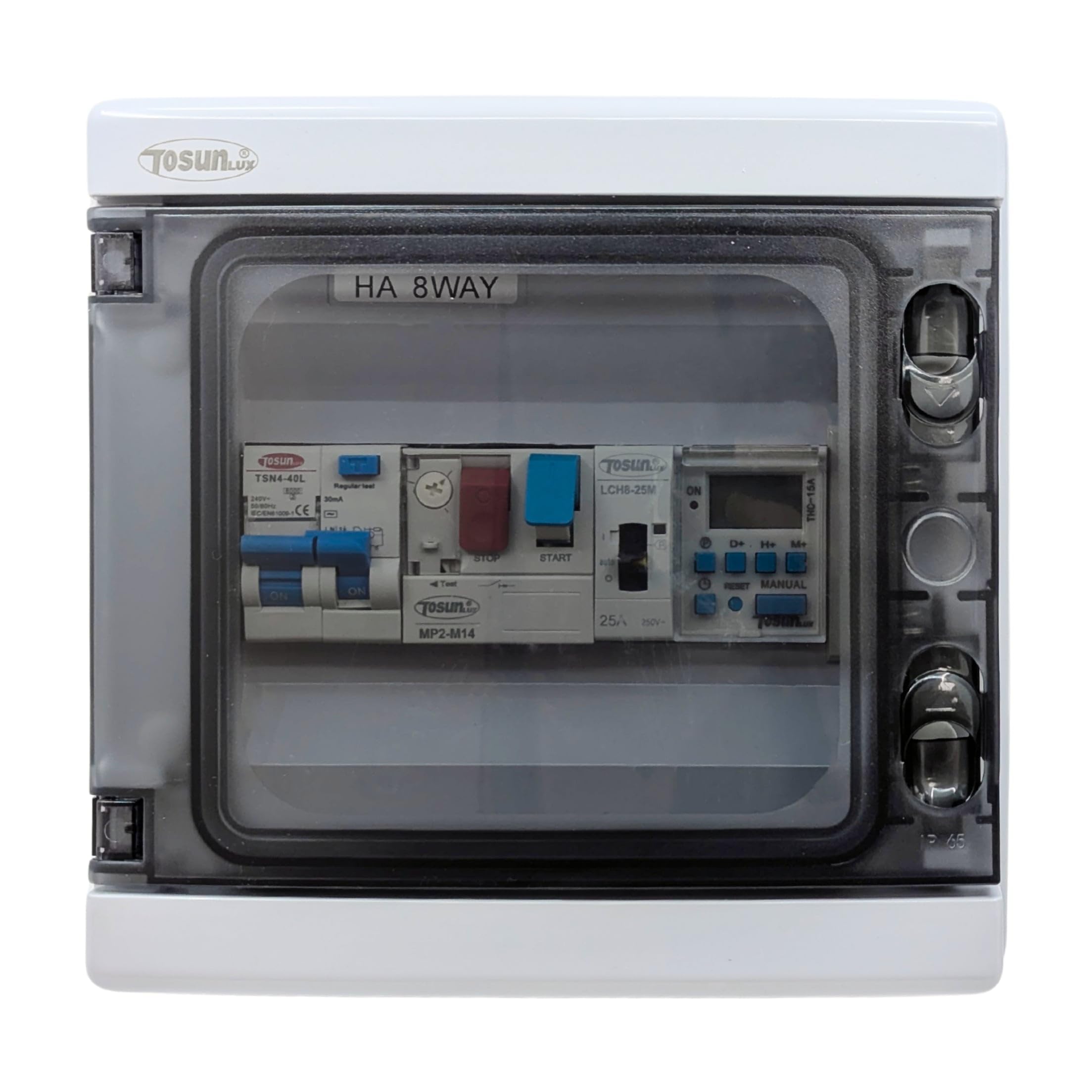 Cuadro Eléctrico Básico Alta Resistencia para Piscina | Solo Motor | Contactor para Motor | Bomba de Agua 2CV 6-10A