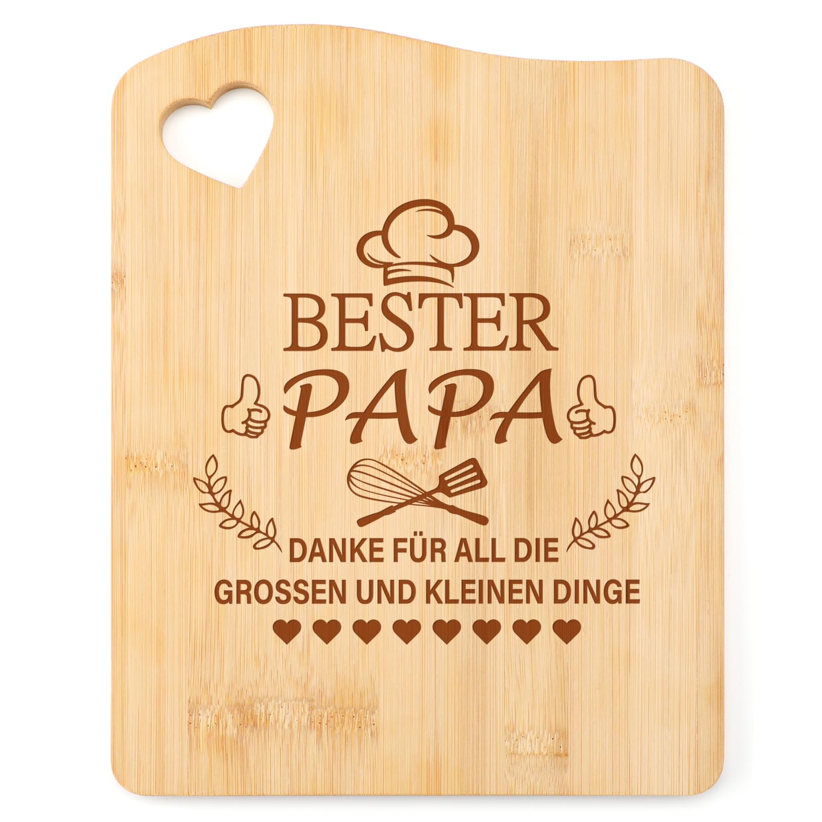 Tulolvae Vatertagsgeschenke für Papa, Bambus Schneidebrett Vatertag Geschenke für Bester Papa, Geburtstag Weihnachten Ostern Geschenk Geburtstagsgeschenk für Vater Von Enkel