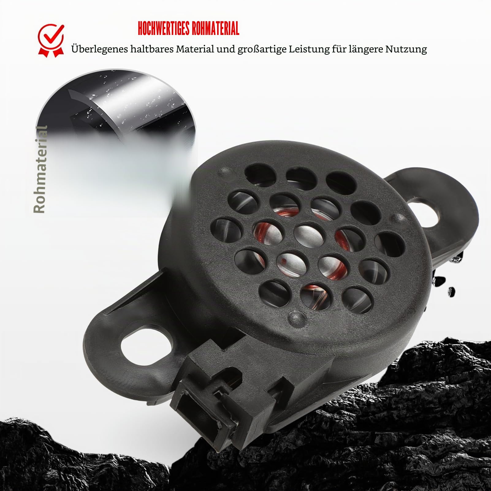 8E0919279 Auto Warnsummer Pdc Rückfahrhilfe Alarm Buzzer passend für VW Golf Tiguan Passat Polo Touran Jetta Caddy Touareg Transporter Audi A3 A4 A6 Q3 Q5 4B0919279