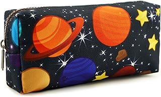 LParkin Space Canvas Galaxy Pencil Case Regali Pen Bag Pouch Box Gadget Stazionario Caso Trucco Cosmetici Borsa